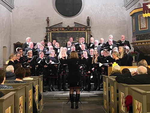 Bilde av kor på julekonsert