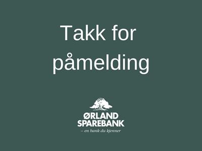 Tekst Takk for påmelding