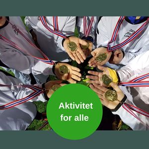 Barn med medaljer - aktivitet for alle
