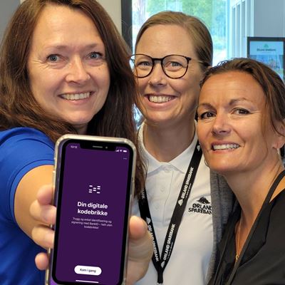 Bankis app med Kristin, Alice og Linda