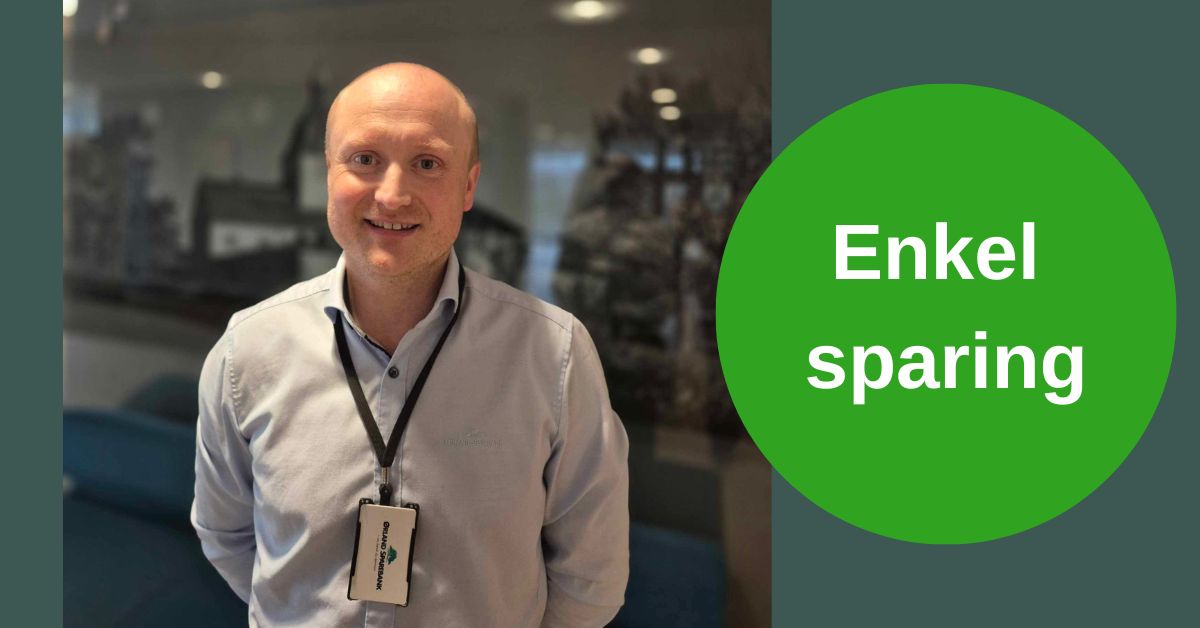 Bilde av rådgiver Karl Kristian tekst "Enkel Sparing"
