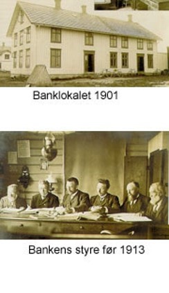 Bilde av Ørland Sparebank og styret 1901